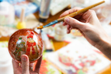 DIY Decoupage Ornaments Image