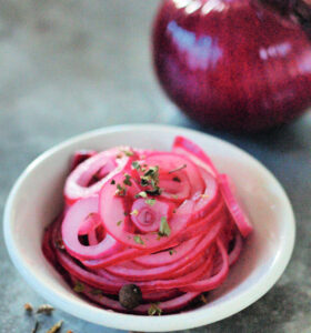 Pickled Red Onions Mexican Style Image